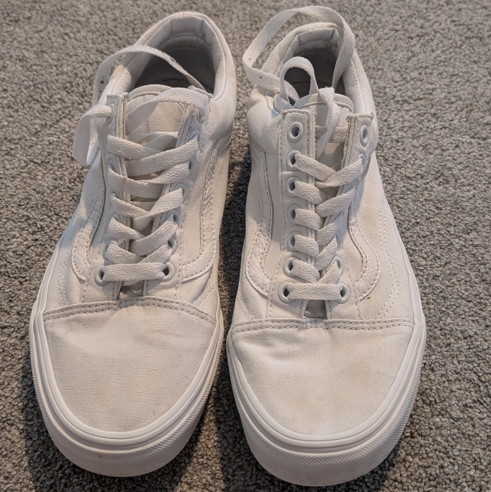 Women's White Vans